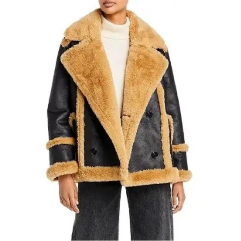 French Connection
Belen Faux Fur Double-Breasted Jacket